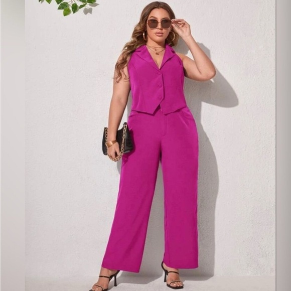 SHEIN Pants - SHEIN Curve Vest & trouser 2XL